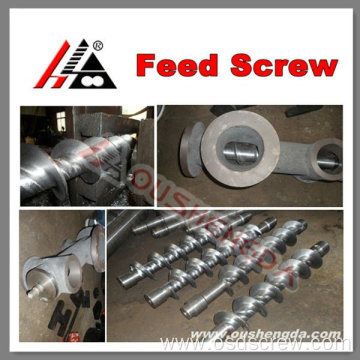 Feed screw for conical screw exruder feeding production line